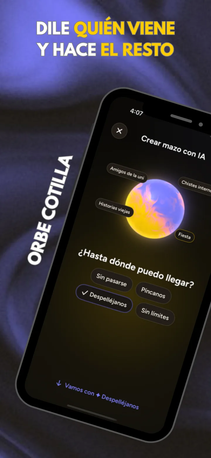 Couch Questions en iPhone: el orbe pregunta hasta dónde puede llegar