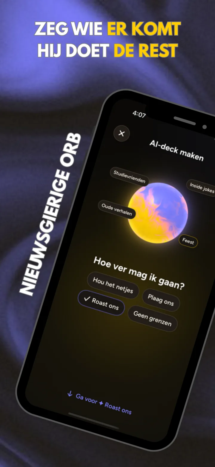 Couch Questions op iPhone: de orb vraagt hoe ver hij mag gaan