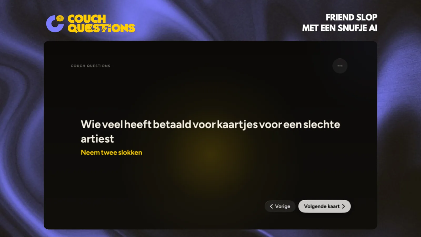 Couch Questions op Apple TV: een kaart op het grote scherm